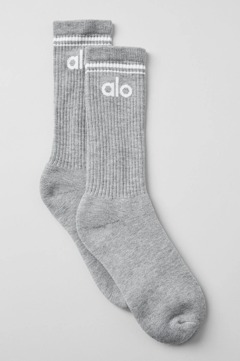 Unisex Throwback Sock - Athletic Heather Grey/White 1 Unisex Throwback Sock - Athletic Heather Grey/White