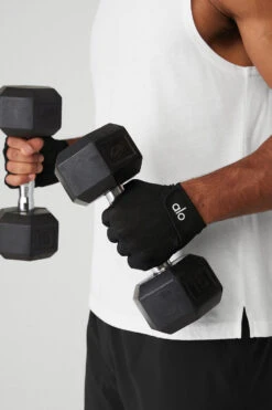 Power Moves Workout Gloves - Black -Alo Fashion Store A0363U 01 b1 a2
