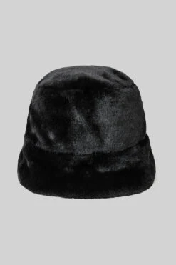 Faux Fur Bucket Hat - Black -Alo Fashion Store A0375U 01 b1 a3
