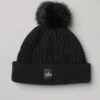 Cable Knit Beanie - Black
