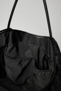 Faux Fur Tote Bag - Black 10 Faux Fur Tote Bag - Black -Alo Fashion Store A0417U 01 b1 a4 2