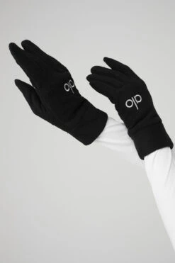 Performance Fleece Gloves - Black 7 Performance Fleece Gloves - Black -Alo Fashion Store A0434U 01 b1 s1 a1 1 m100
