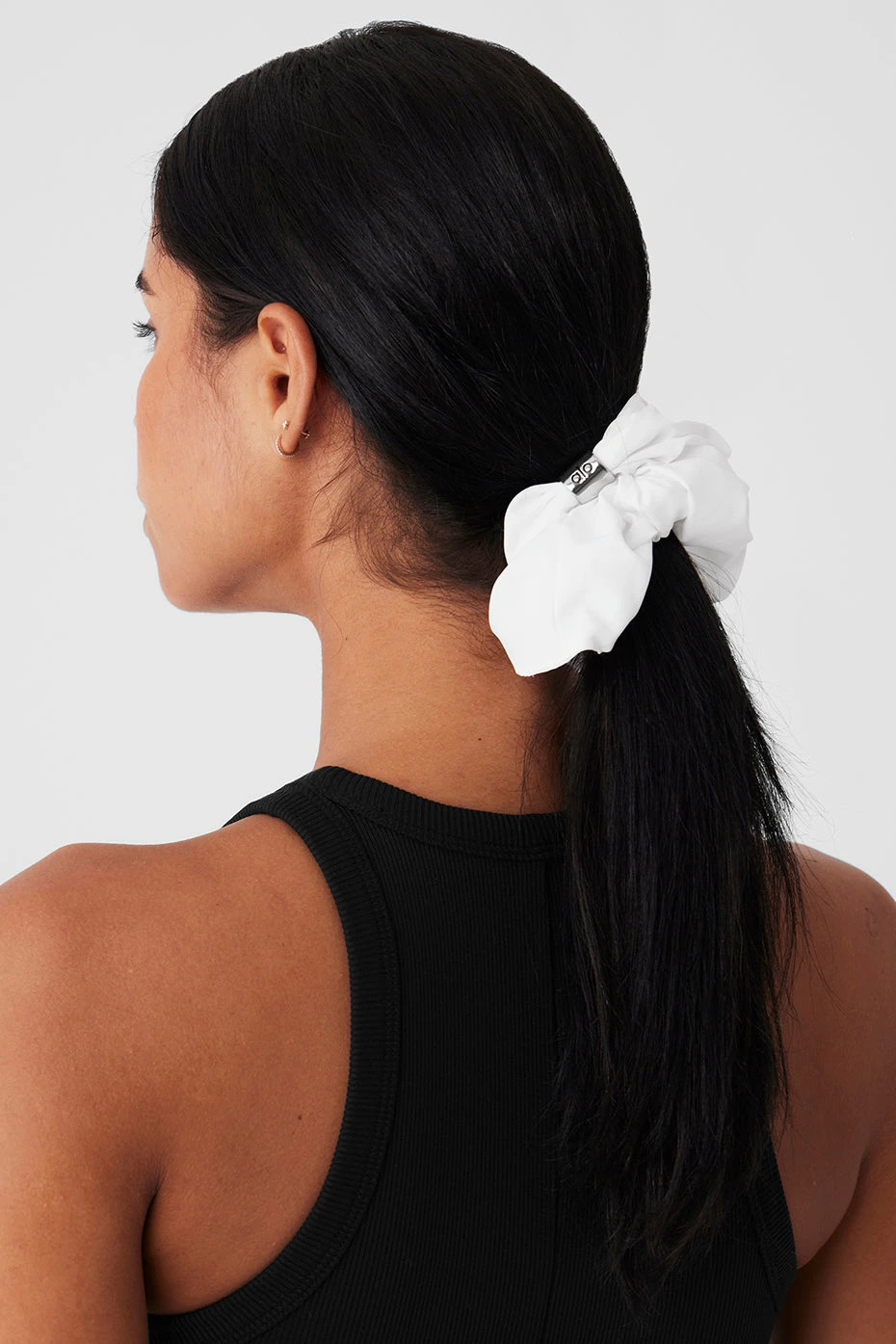 Bead It Oversized Scrunchie - White 2 Bead It Oversized Scrunchie - White - Image 2