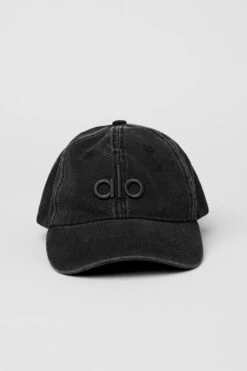 Washed Off-Duty Cap - Vintage Black -Alo Fashion Store A0497U 02119 b1 a1