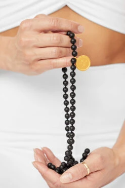 Black Onyx Mala Necklace 9 Black Onyx Mala Necklace -Alo Fashion Store JSM0007 030704000 b1 s1 a4