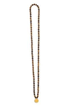 Tiger’s Eye Mala Necklace -Alo Fashion Store JSM0008 003074000 b1 a3