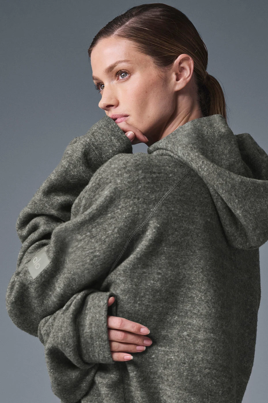 Triumph Hoodie - Grey Triblend 3 Triumph Hoodie - Grey Triblend - Image 3