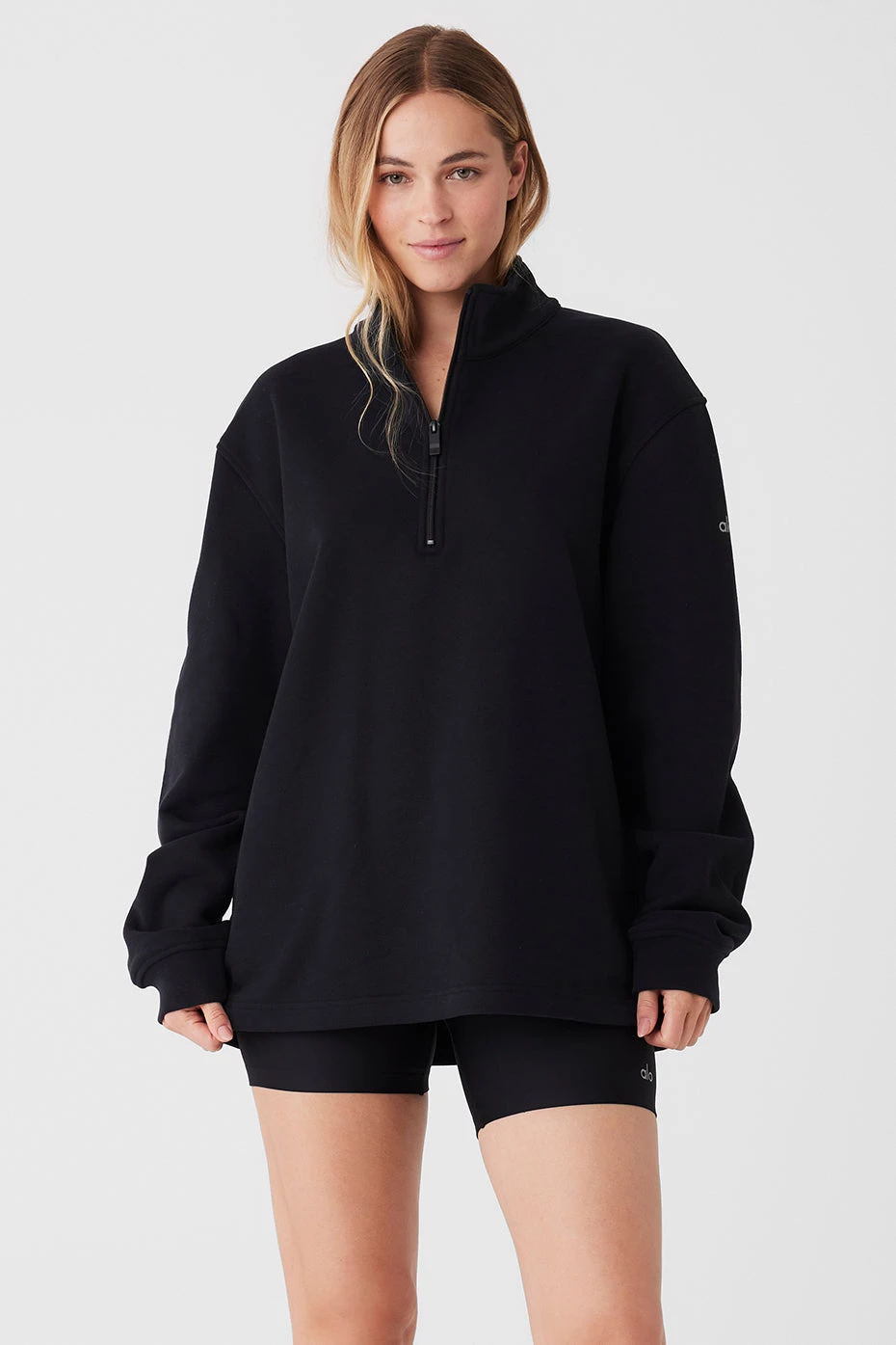 Renown Heavy Weight 1/4 Zip - Black 1 Renown Heavy Weight 1/4 Zip - Black