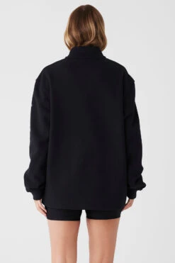 Renown Heavy Weight 1/4 Zip - Black 6 Renown Heavy Weight 1/4 Zip - Black -Alo Fashion Store M3214R 01 b1 s1 a3 1 m89