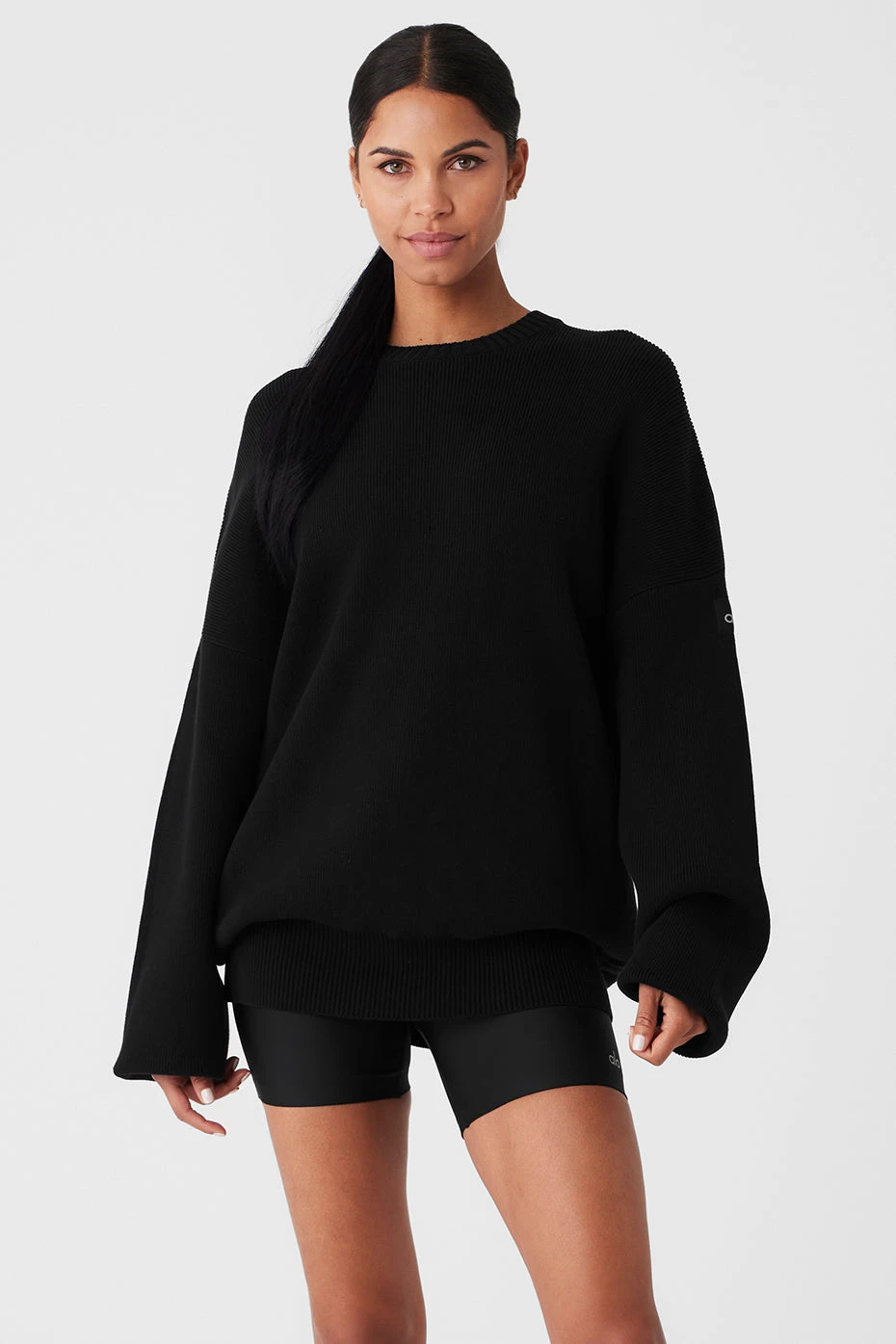 Scholar Crew Neck Sweater - Black 1 Scholar Crew Neck Sweater - Black