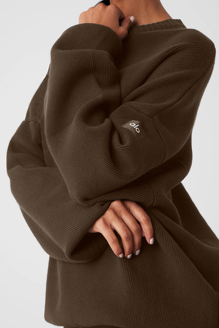 Scholar Crew Neck Sweater - Espresso 4 Scholar Crew Neck Sweater - Espresso - Image 4