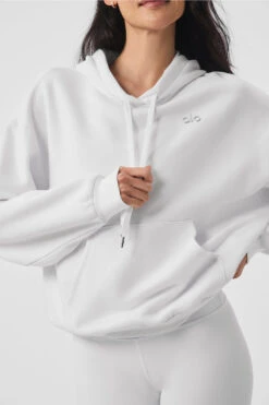 Accolade Hoodie - White -Alo Fashion Store U3032RG 00 b1 s1 a2 1 m54