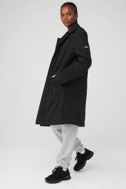 Signature Overcoat - Black -Alo Fashion Store U4010R 01 b1 s1 a3 1 m100