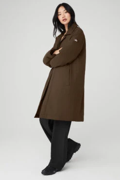 Signature Overcoat - Espresso -Alo Fashion Store U4010R 04064 b1 s1 a3 1 m54