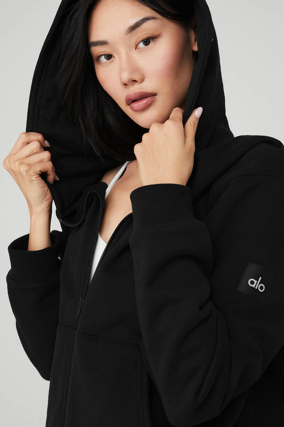 Renown Heavy Weight Full Zip Hoodie - Black 4 Renown Heavy Weight Full Zip Hoodie - Black - Image 4