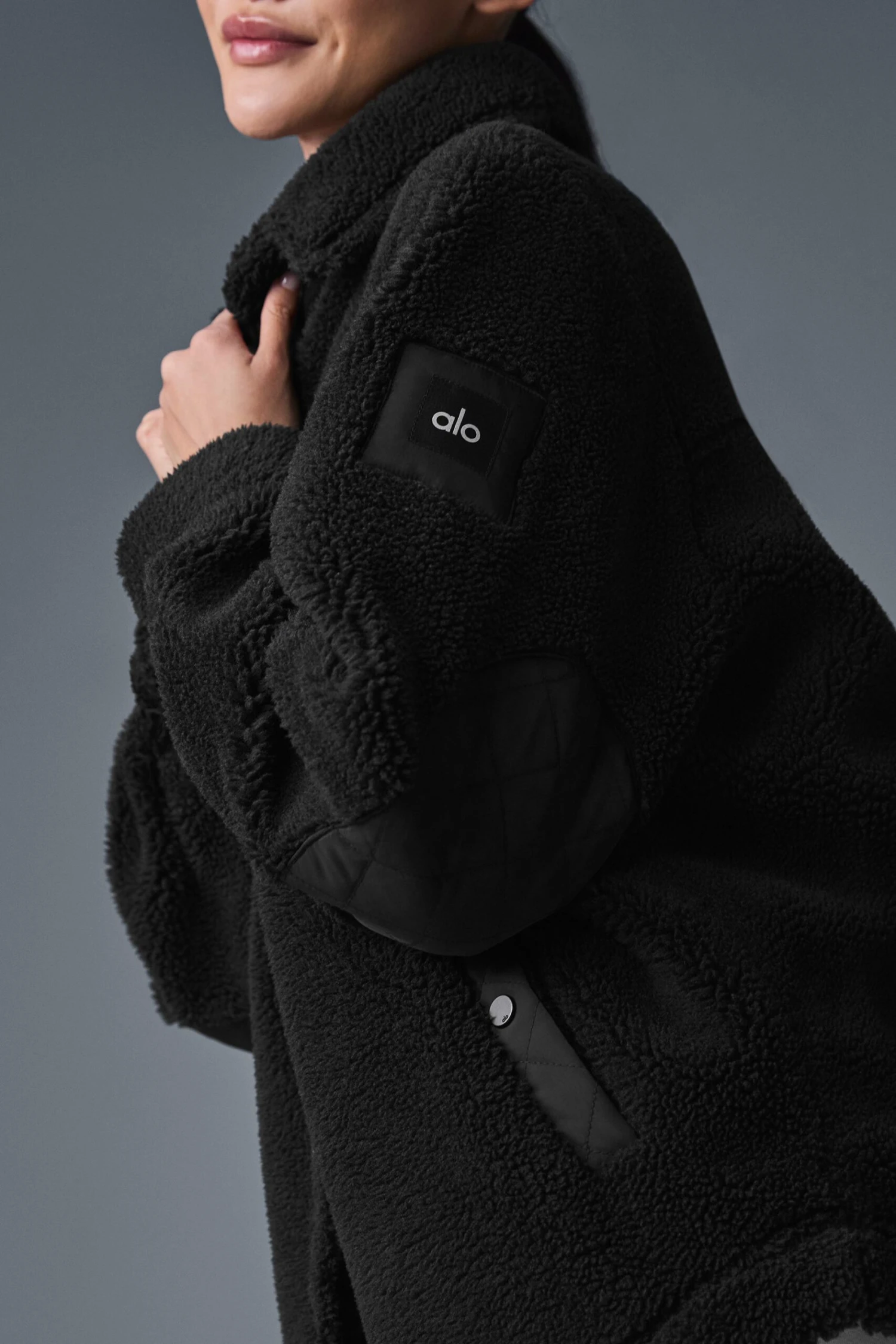 Sherpa Edge Shacket - Black 5 Sherpa Edge Shacket - Black - Image 5