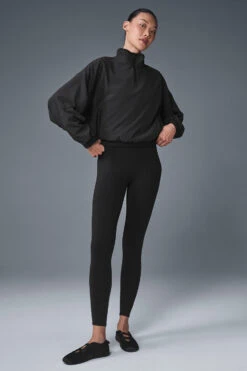 Cropped Elevation Coverup - Black -Alo Fashion Store W3680R 01 b1 s1 a4 1 m54