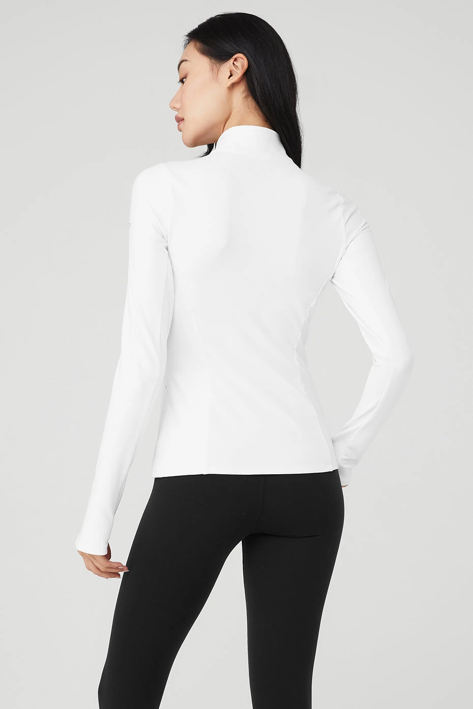 Alosoft 1/2 Zip Rapid Pullover - White 3 Alosoft 1/2 Zip Rapid Pullover - White - Image 3