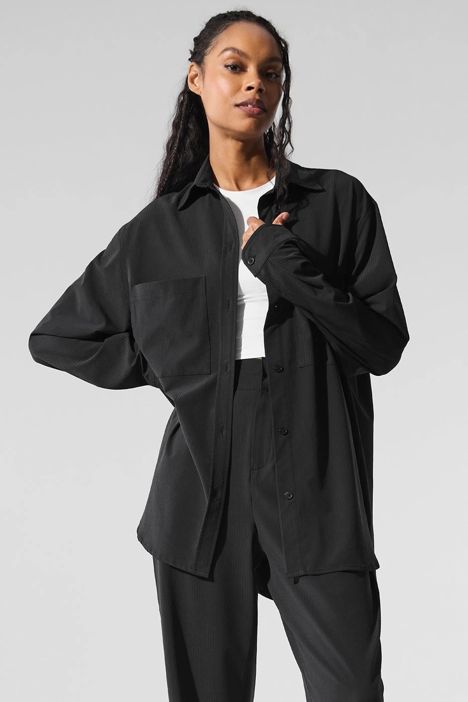 Dreamscape Button Down Long Sleeve - Black 2 Dreamscape Button Down Long Sleeve - Black - Image 2