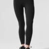 Alosoft High-Waist 7/8 Highlight Legging - Black