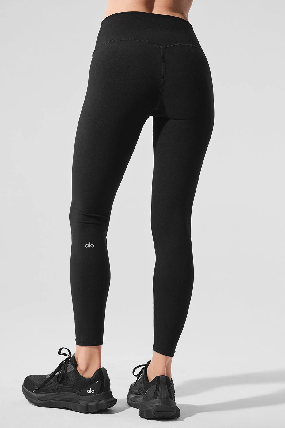 Alosoft High-Waist 7/8 Highlight Legging - Black 2 Alosoft High-Waist 7/8 Highlight Legging - Black - Image 2