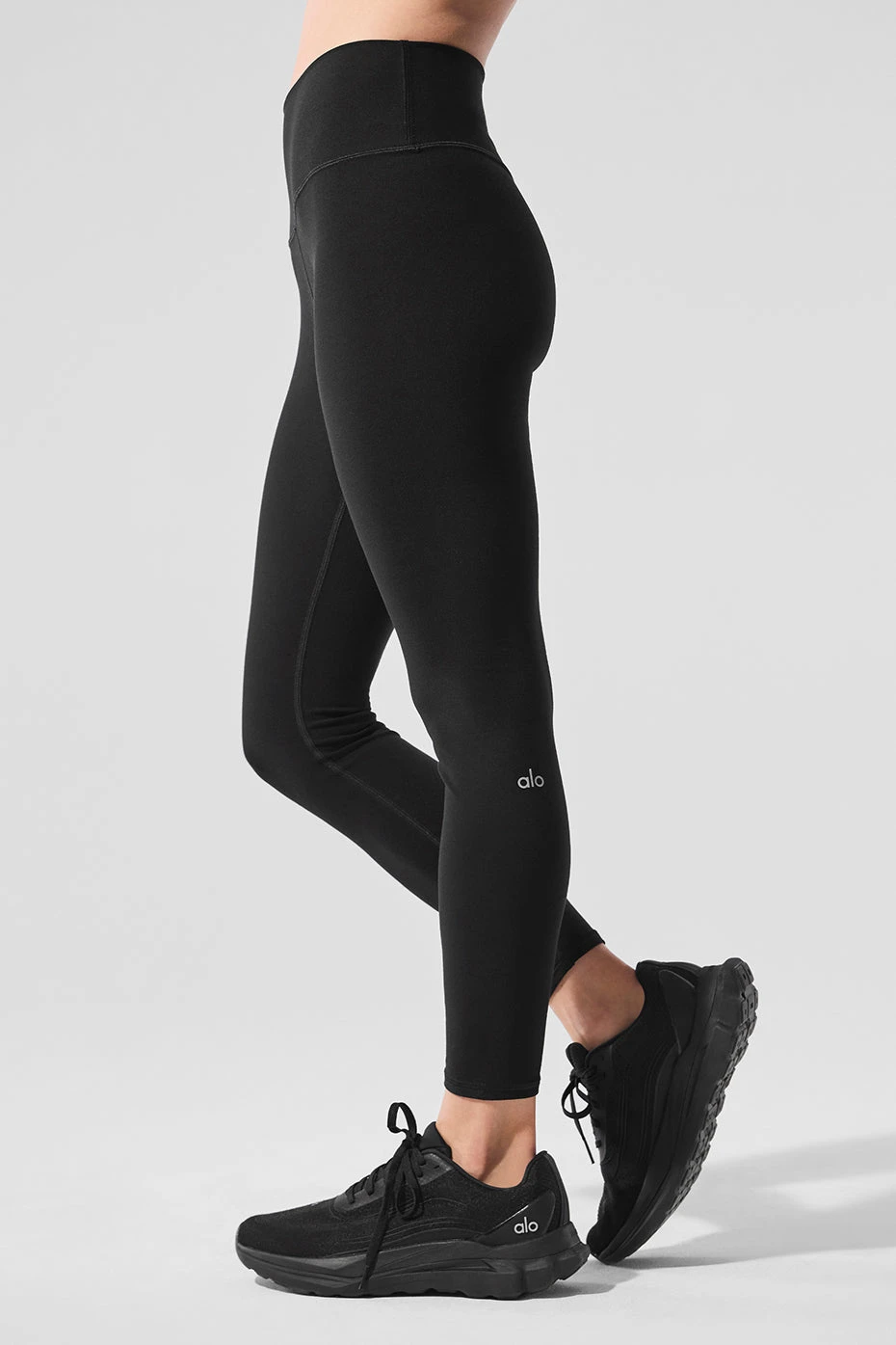 Alosoft High-Waist 7/8 Highlight Legging - Black 3 Alosoft High-Waist 7/8 Highlight Legging - Black - Image 3