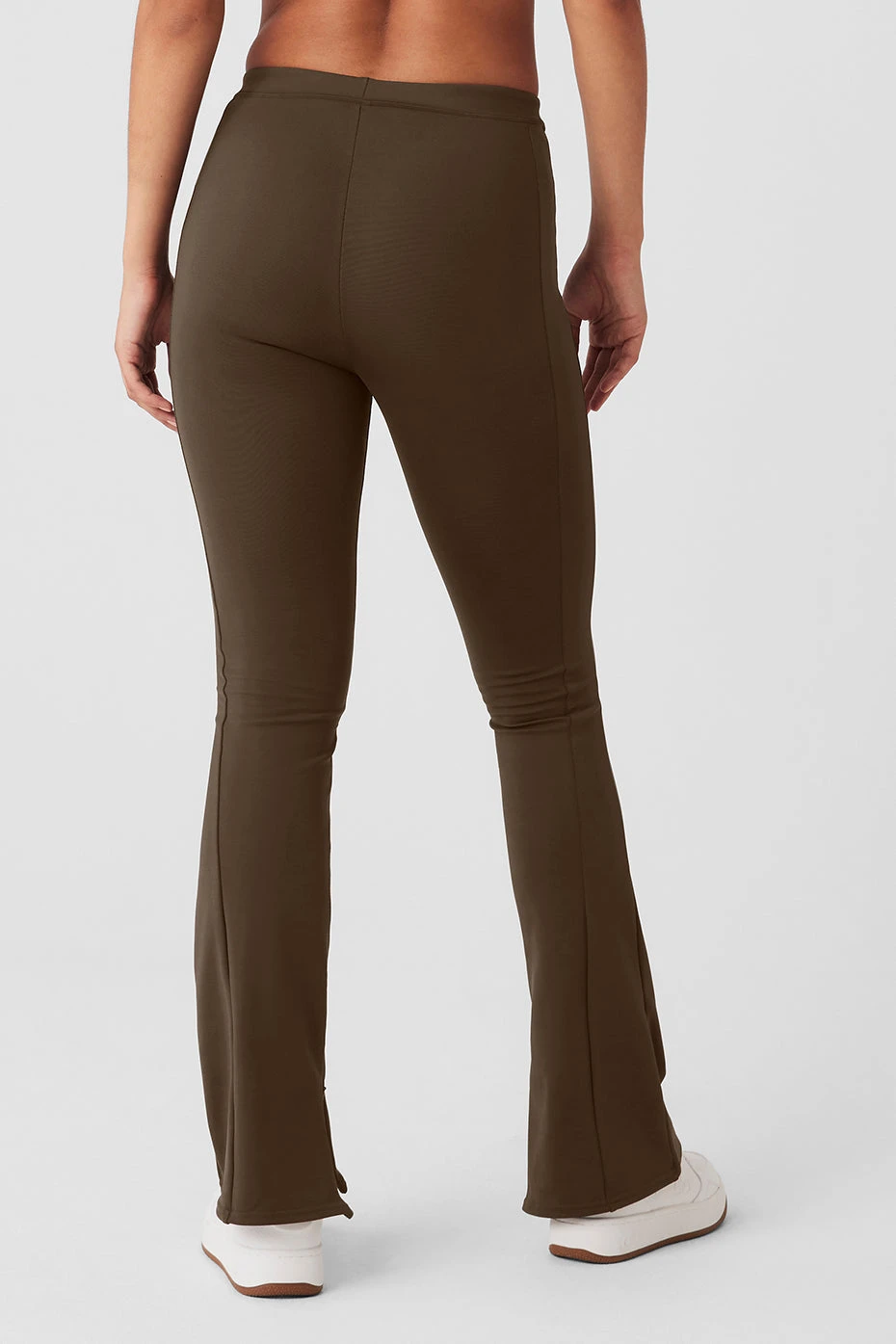 High-Waist 7/8 Zip It Flare Legging - Espresso 2 High-Waist 7/8 Zip It Flare Legging - Espresso - Image 2