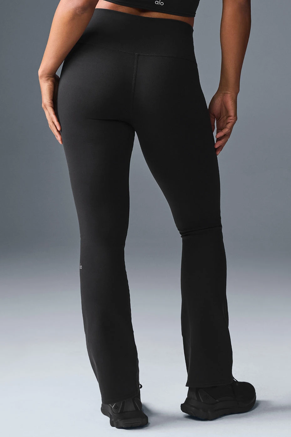 Airbrush High-Waist Bootcut Legging - Black 2 Airbrush High-Waist Bootcut Legging - Black - Image 2