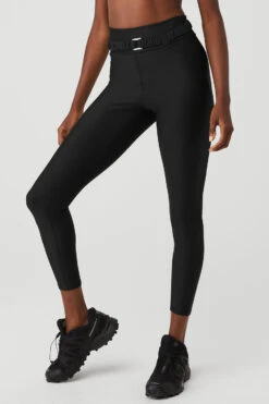 Airlift High-Waist 7/8 Charmer Legging - Black 7 Airlift High-Waist 7/8 Charmer Legging - Black -Alo Fashion Store W51175R 01 b1 s1 a2 1 m100