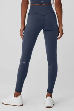 Airbrush Winter Warm High-Waist Nocturne Legging - Navy -Alo Fashion Store W51196R 03842 b1 s1 a3 1 m76