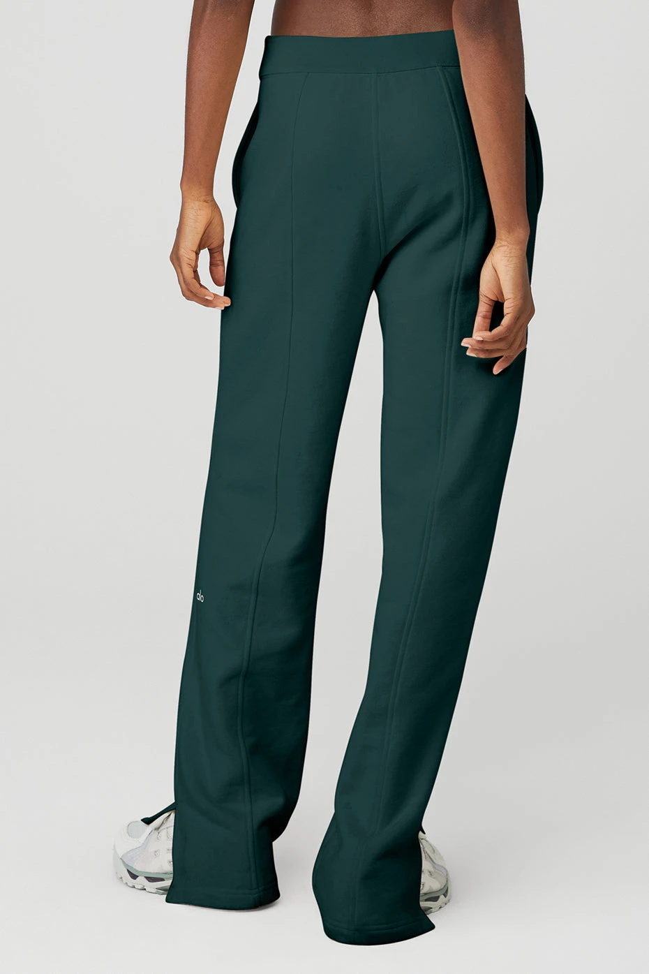High-Waist Free Time Straight Leg Sweatpant - Midnight Green 2 High-Waist Free Time Straight Leg Sweatpant - Midnight Green - Image 2