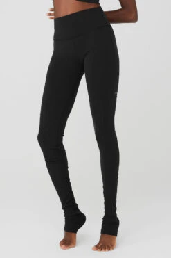 Airbrush High-Waist Highlight Goddess Legging - Black -Alo Fashion Store W51207R 01 b1 s1 a3 1 m100