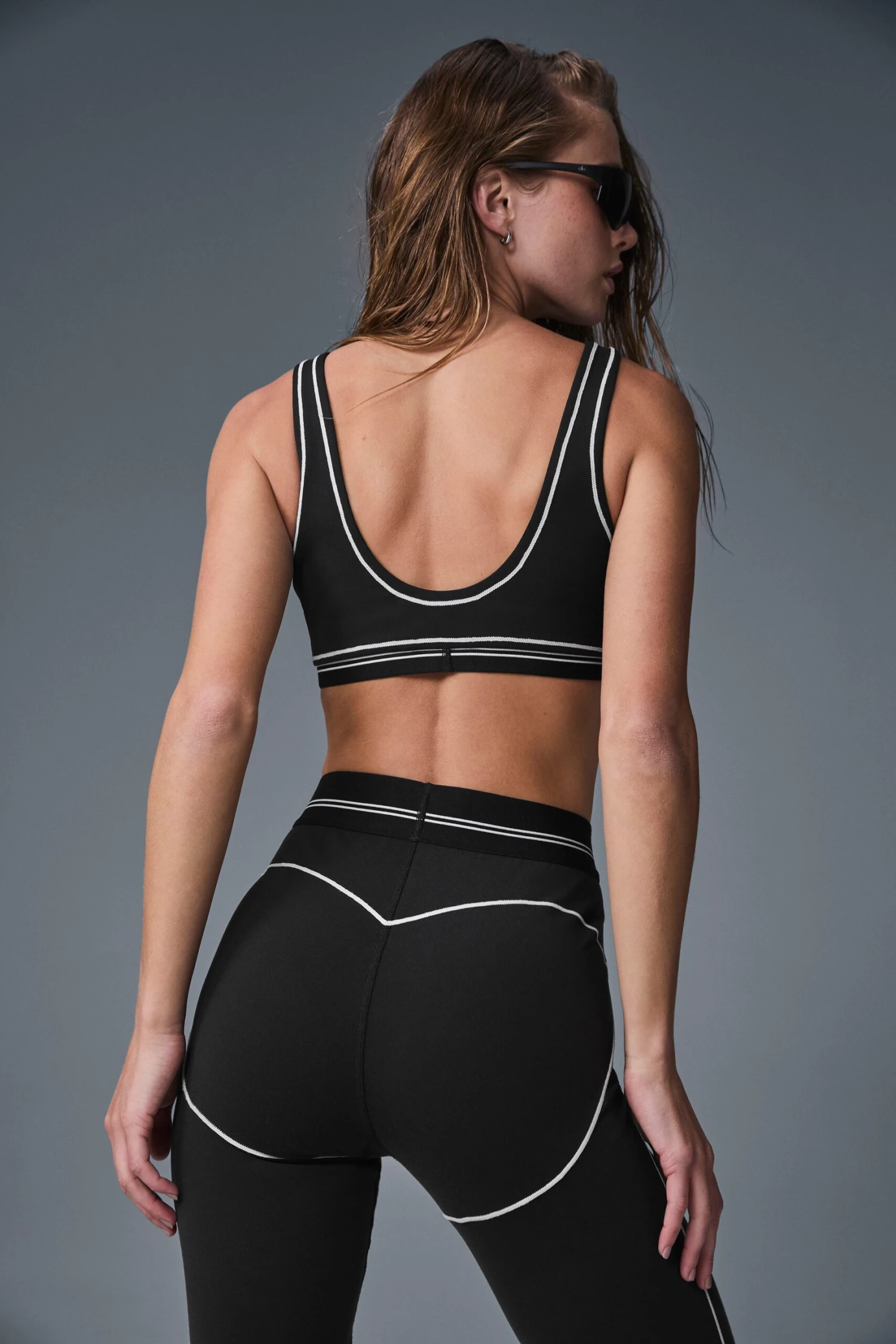 Airbrush High-Waist Heart Throb Legging - Black/White 3 Airbrush High-Waist Heart Throb Legging - Black/White - Image 3