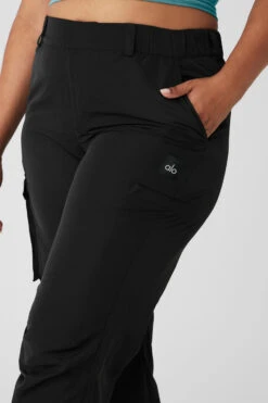 High-Waist Break Line Jogger - Black -Alo Fashion Store W51319R 01 b1 s4 a4 1 m152