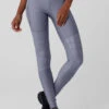 Airlift Winter Warm High-Waist Supermoto Legging - Fog