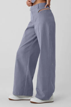 High-Waist Risk Taker Trouser - Fog -Alo Fashion Store W51338R 05134 b1 s1 a2 1 m54