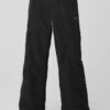 High-Waist Ski-Moto Puffer Pant - Black