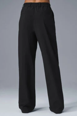 High-Waist Pursuit Trouser (Long) - Black -Alo Fashion Store W51346R 01 b1 s1 a2 1 m18