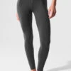 High-Waist Airbrush Legging - Anthracite