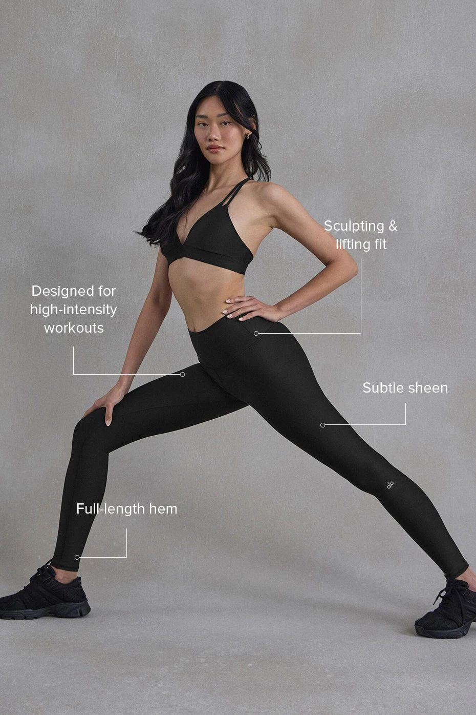 High-Waist Airlift Legging - Black 2 High-Waist Airlift Legging - Black - Image 2