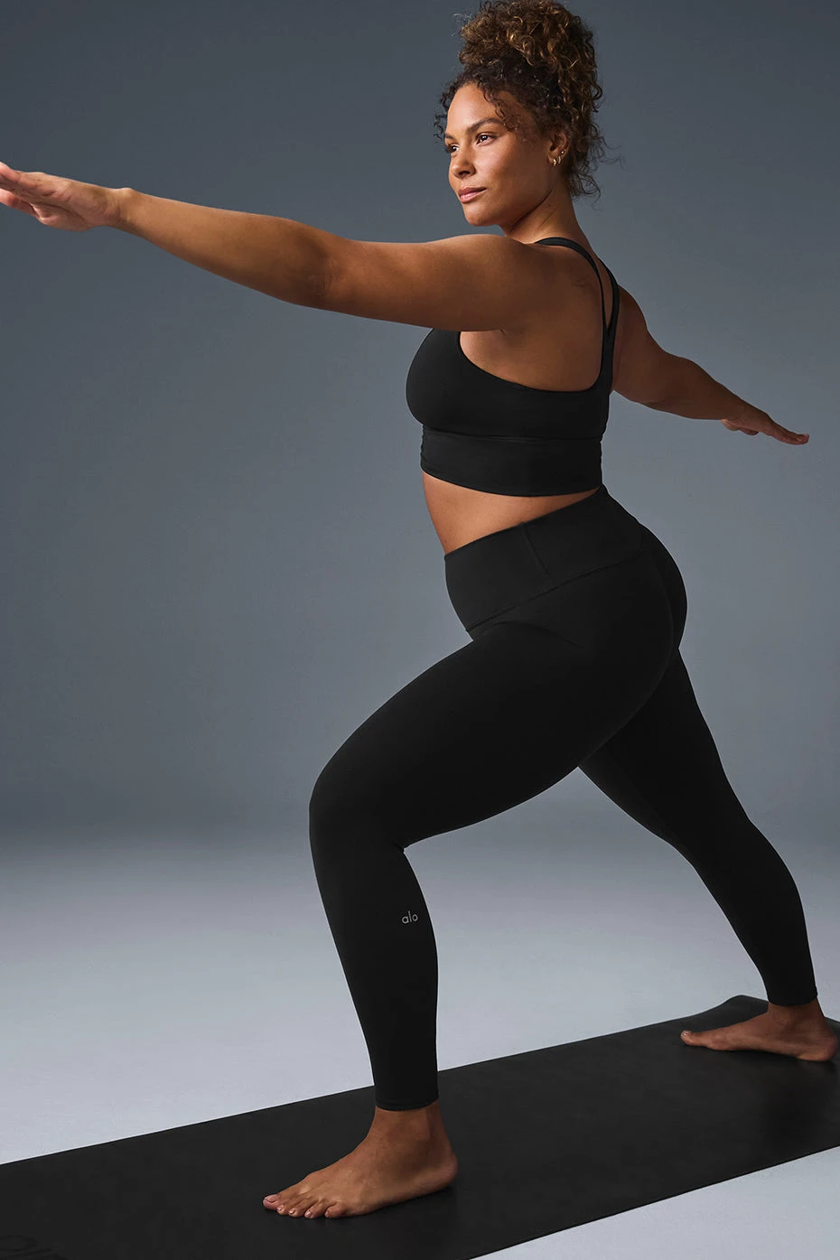 7/8 High-Waist Airbrush Legging - Black 8 7/8 High-Waist Airbrush Legging - Black - Image 8