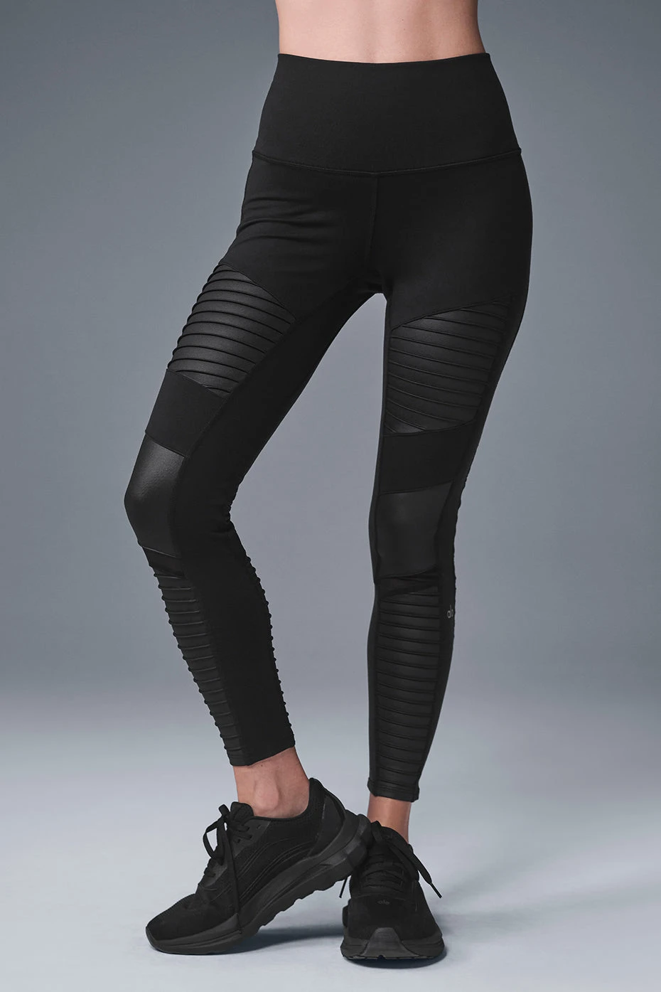 7/8 High-Waist Moto Legging - Black 1 7/8 High-Waist Moto Legging - Black