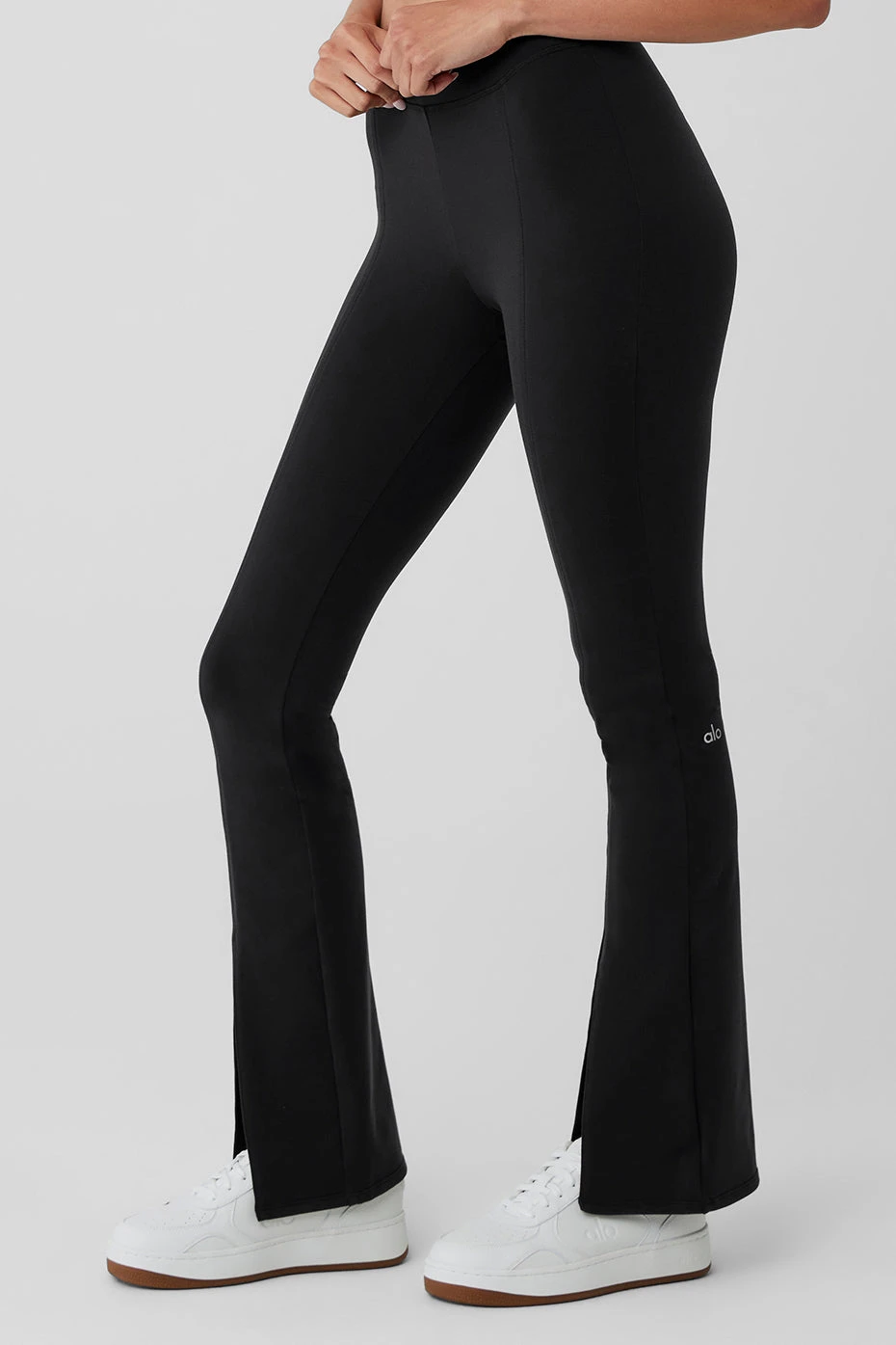 Airbrush High-Waist Flutter Legging - Black 3 Airbrush High-Waist Flutter Legging - Black - Image 3