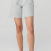 High-Waist Easy Sweat Short - Athletic Heather Grey