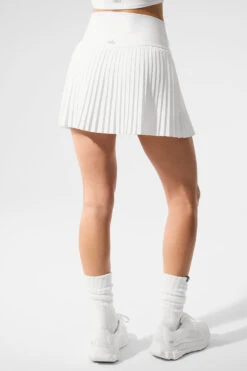 Grand Slam Tennis Skirt - White -Alo Fashion Store W6289R 00 b1 s1 a3 1 m224