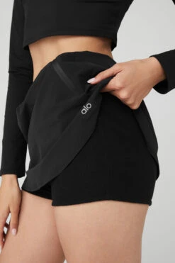 High-Waist Elevation Mini Skirt - Black 7 High-Waist Elevation Mini Skirt - Black -Alo Fashion Store W6298R 01 b1 s1 a4 1 m54