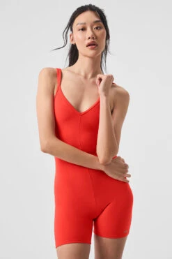 Alosoft Suns Out Onesie - Red Hot Summer -Alo Fashion Store W8137R 04356 b1 s1 a5 1 m54