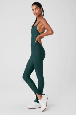 Airlift Disco Daze Onesie - Midnight Green 6 Airlift Disco Daze Onesie - Midnight Green -Alo Fashion Store W8148R 04570 b1 s1 a3 1 m18