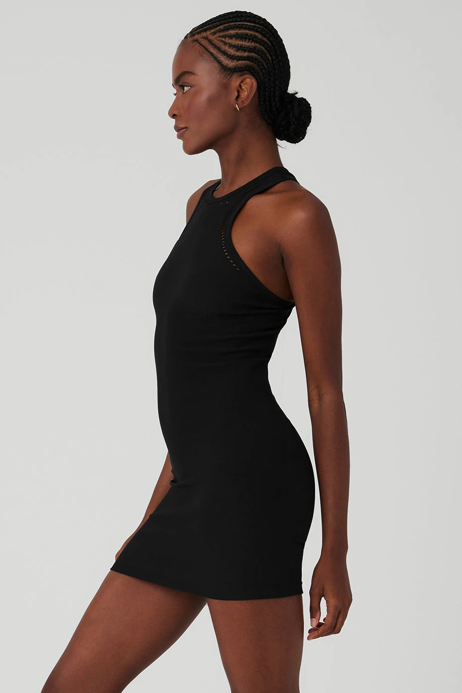 Seamless Open Air Racerback Dress - Black 3 Seamless Open Air Racerback Dress - Black - Image 3