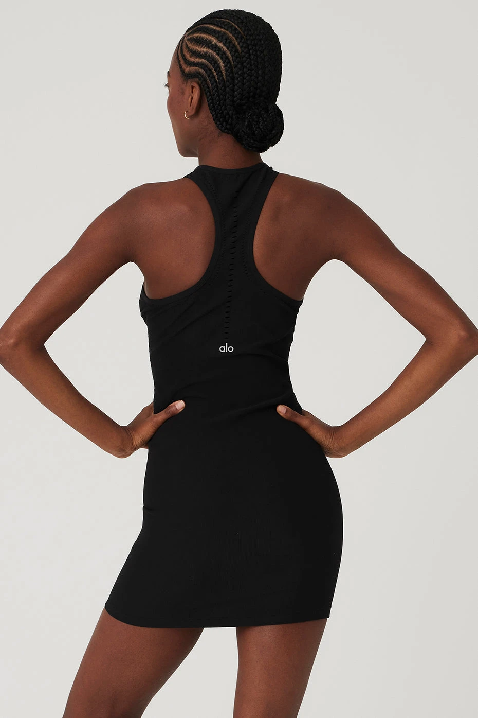 Seamless Open Air Racerback Dress - Black 2 Seamless Open Air Racerback Dress - Black - Image 2